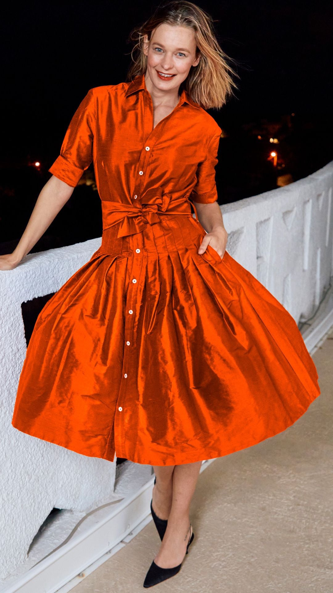 Mrs Maisel Orange Silk