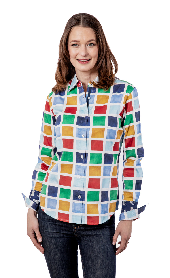 Rome Shirt Multi Colored Boxes