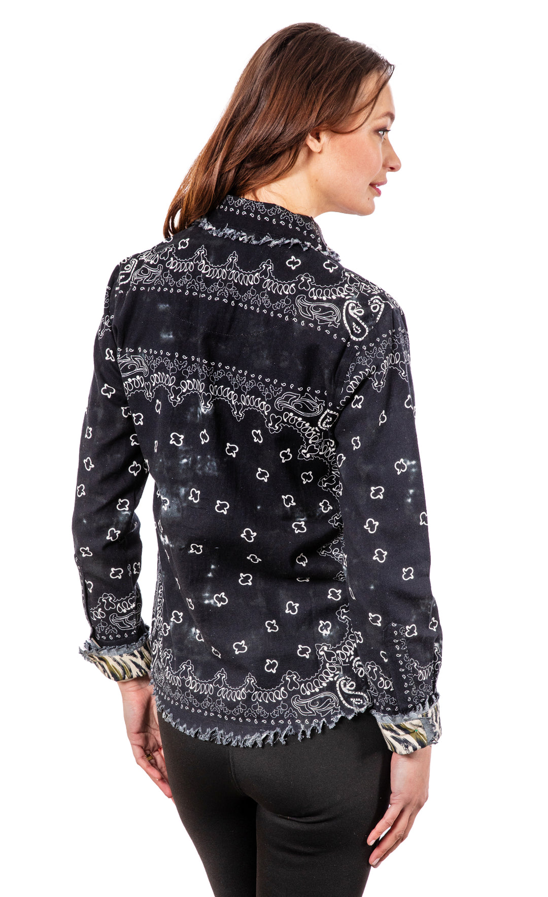 Black Bandana Print Cape Cod