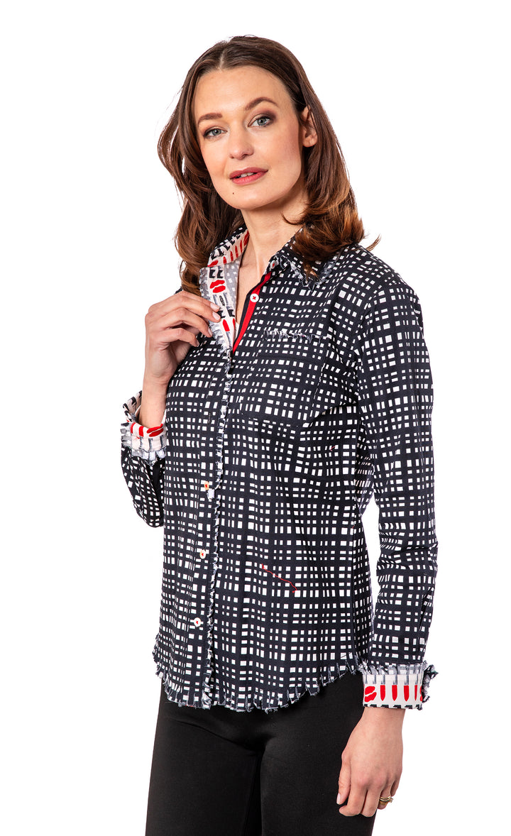 Black White Grid Cape Cod