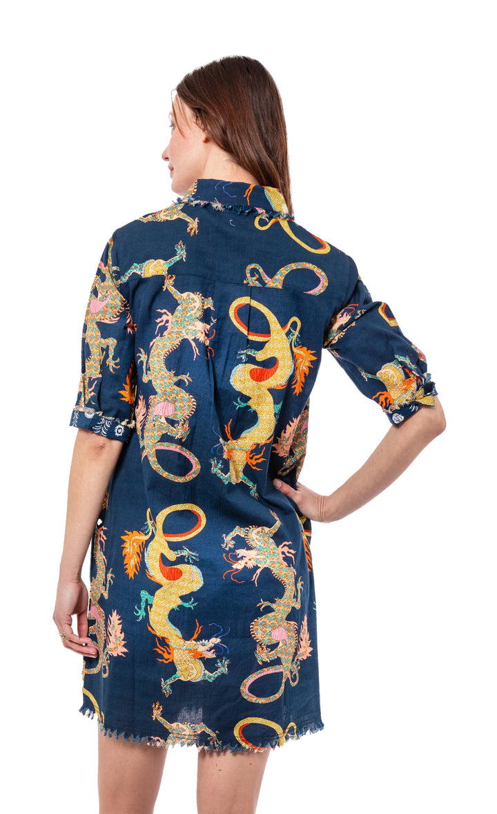 Navy Dragon Chatham Dress