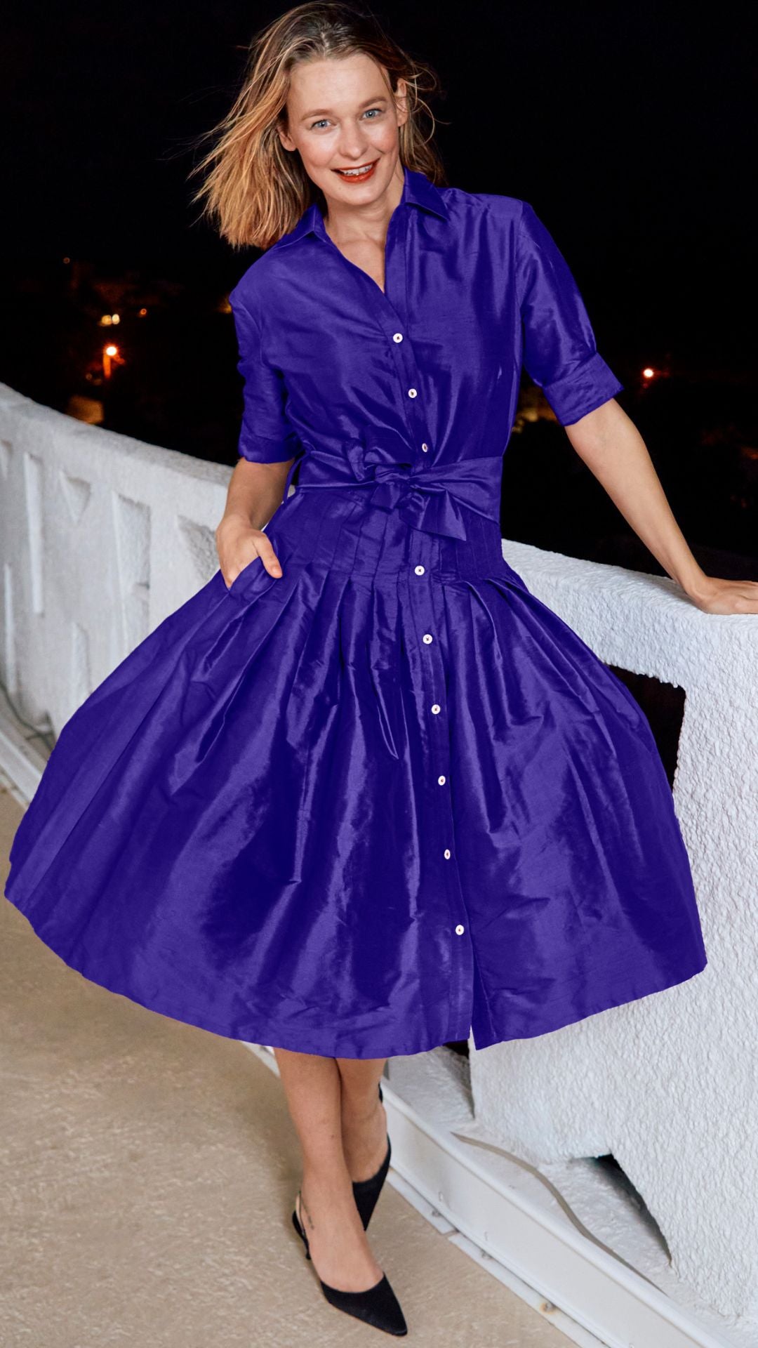 Mrs Maisel Purple Silk