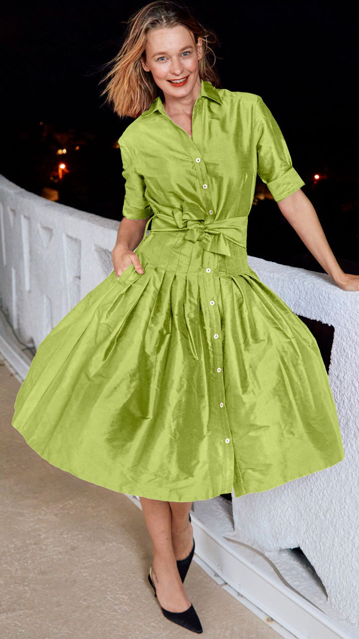 Mrs Maisel Green Silk