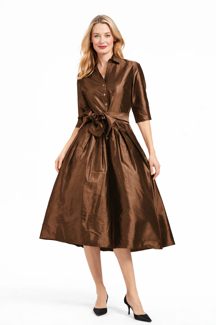 Mrs Maisel Tea Length - Chocolate