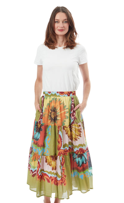 Woodstock Skirt Dark Floral XS / 3000-R848