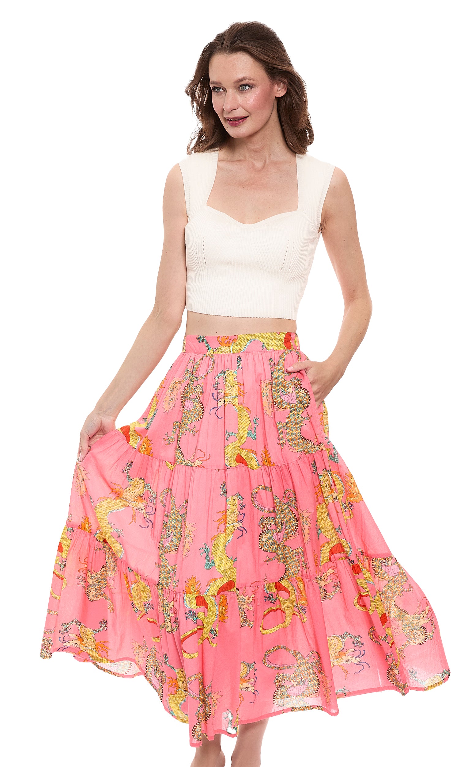Coral Dragon Skirt – Dizzy-Lizzie
