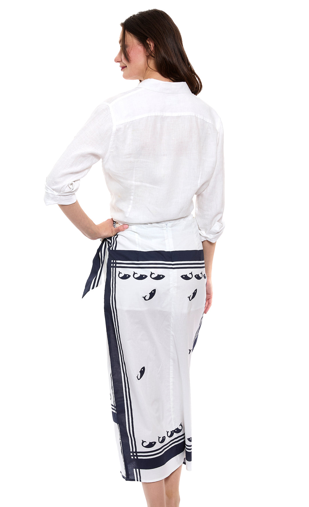 Sarong Skirt Whale Print