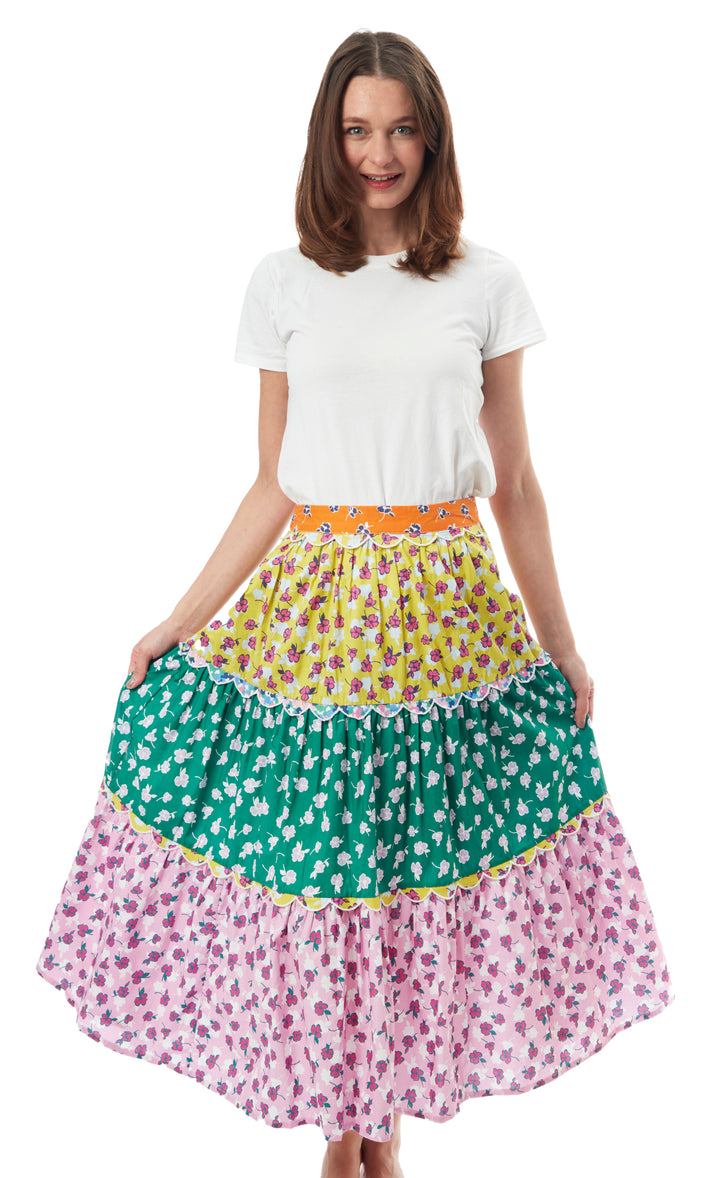 Woodstock Skirt W Embroidery XS / 3001-S799-XS