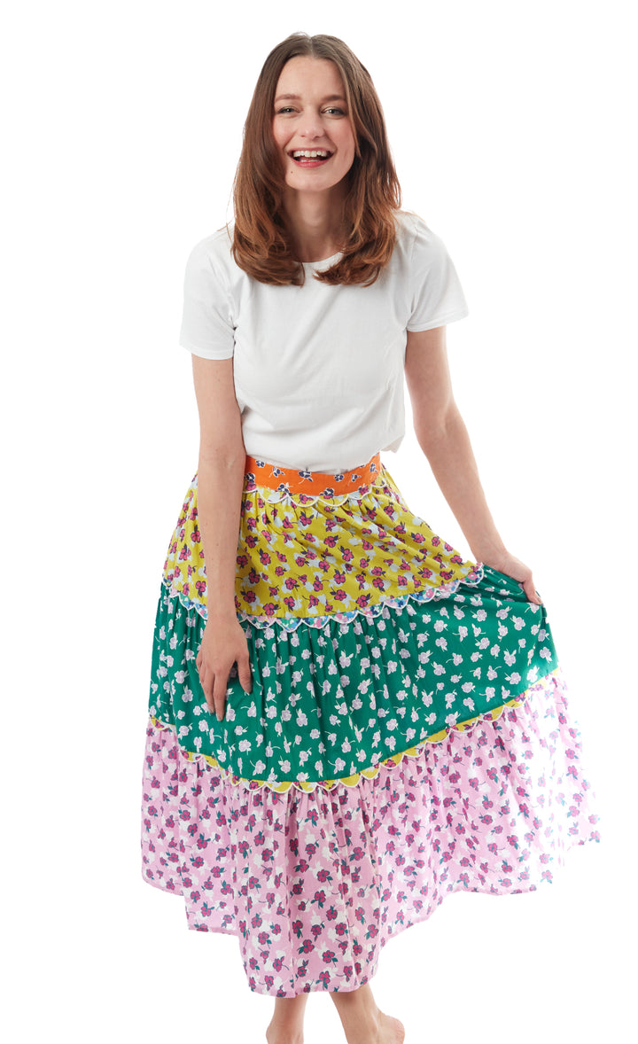 Woodstock Skirt W Embroidery XS / 3001-S799-XS