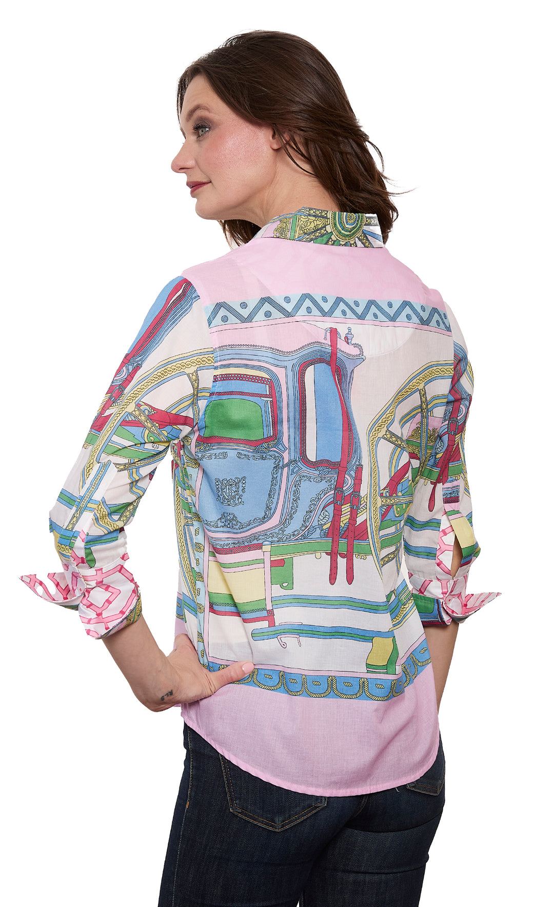 3/4 Sleeve Rome Shirt Coach Pink