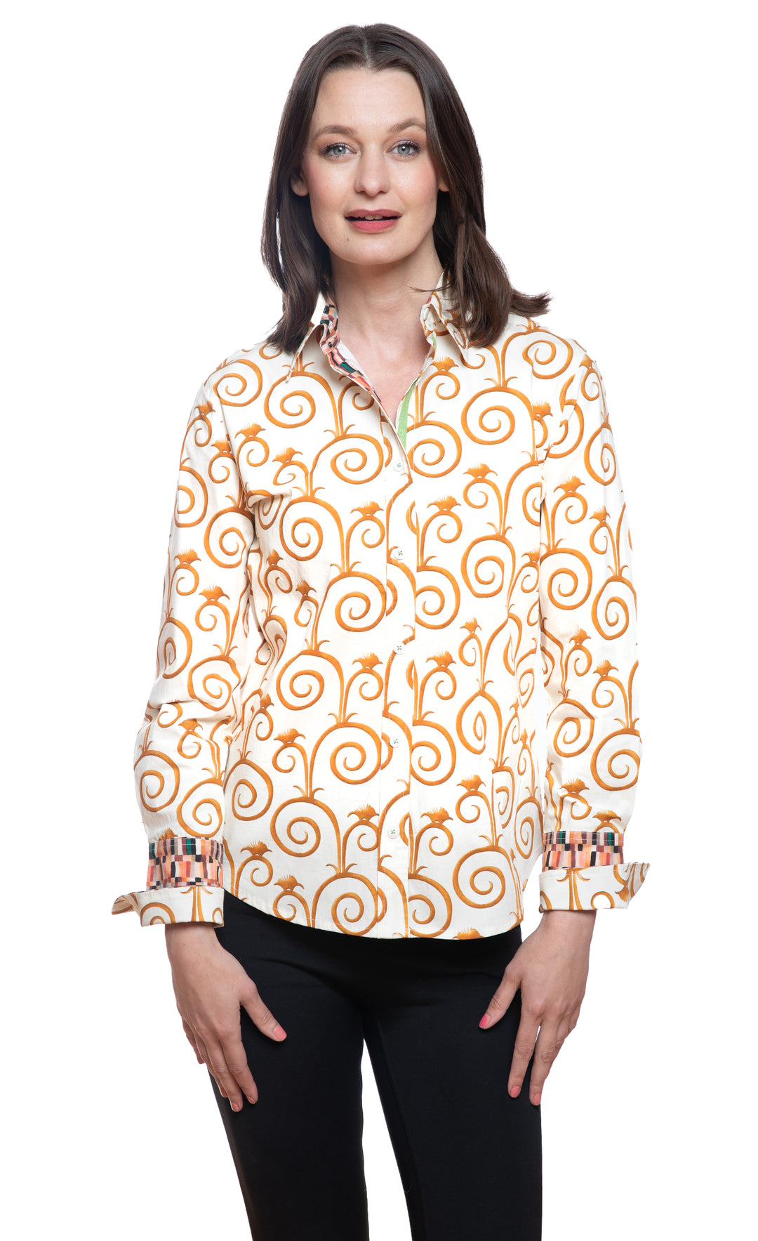 Rome Shirt Gold and White Swirl Pint