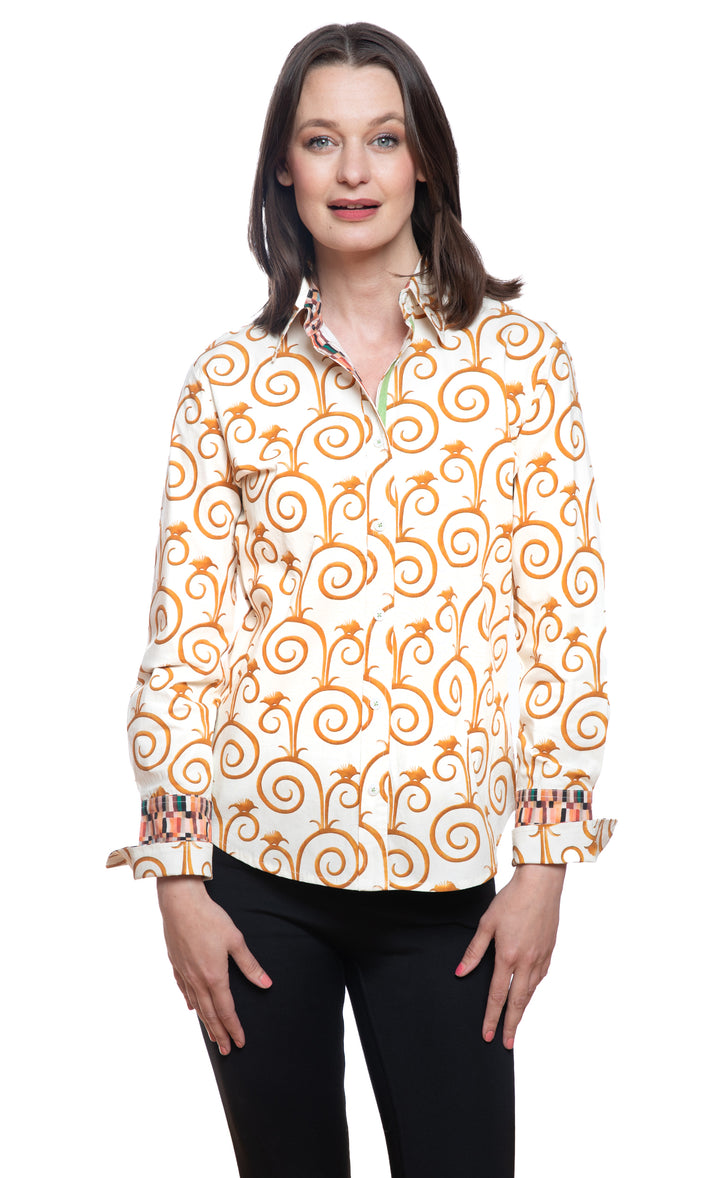 Rome Shirt Gold and White Swirl Pint
