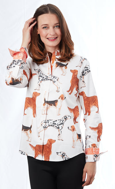 Rome Shirt Doggies Print XS / 402-S866-XS