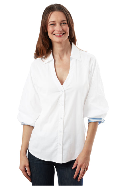 Puff Sleeve White - White