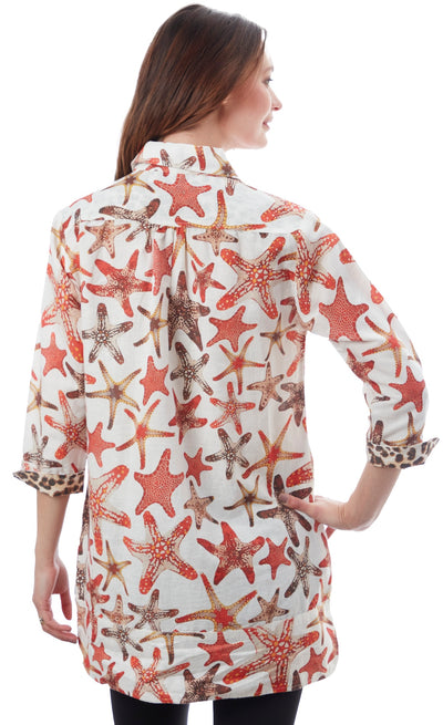 Vail Tunic Star Fish Print XS / 456-R898