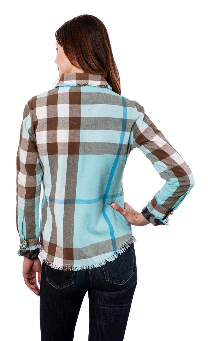 Cape Cod Blue Yarndyed Plaid Flannel