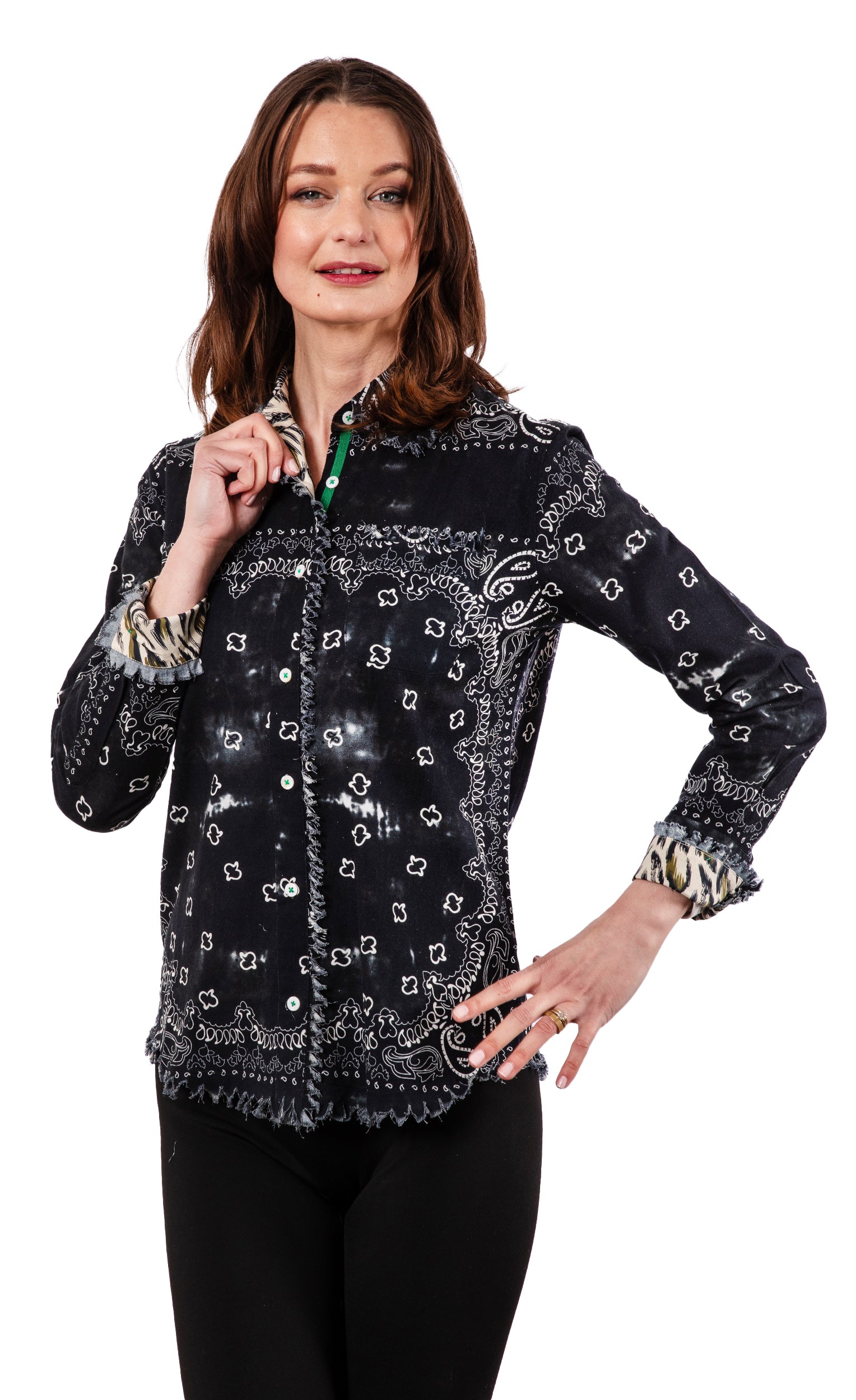 Black Bandana Print Cape Cod – Dizzy-Lizzie
