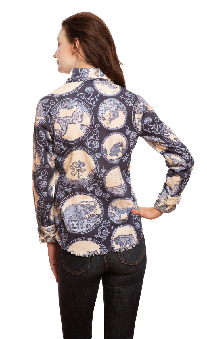Cape Cod Tunic Blue Medallions