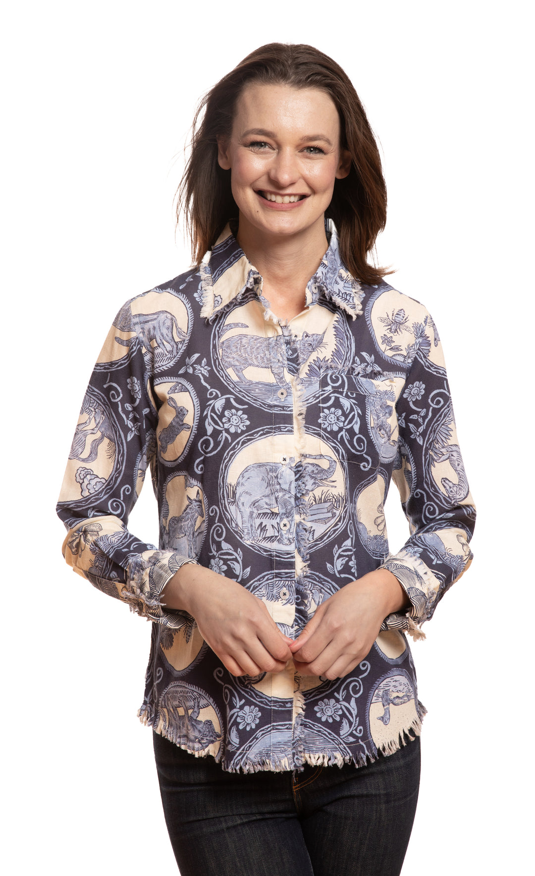 Cape Cod Tunic Blue Medallions