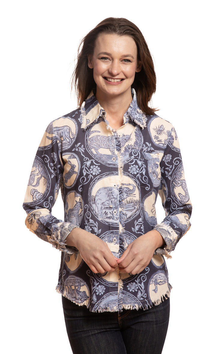Cape Cod Tunic Blue Medallions