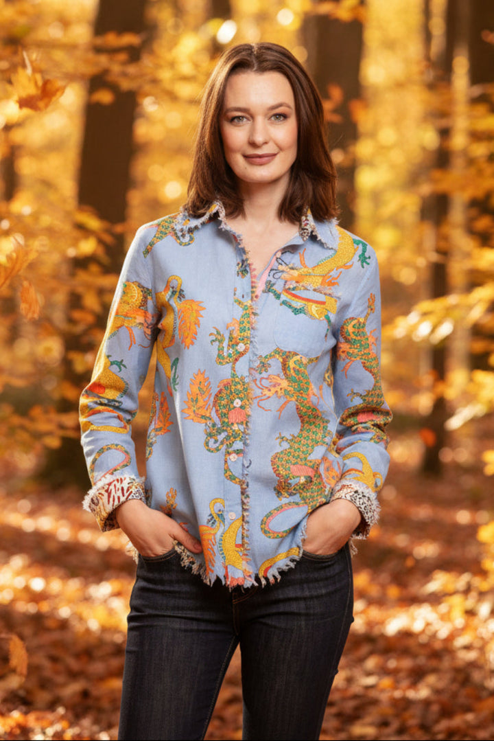 Cape Cod Blue Dragon Print