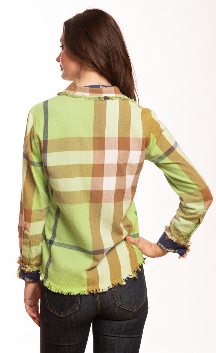 Cape Cod Green Khaki Yarndyed Plaid