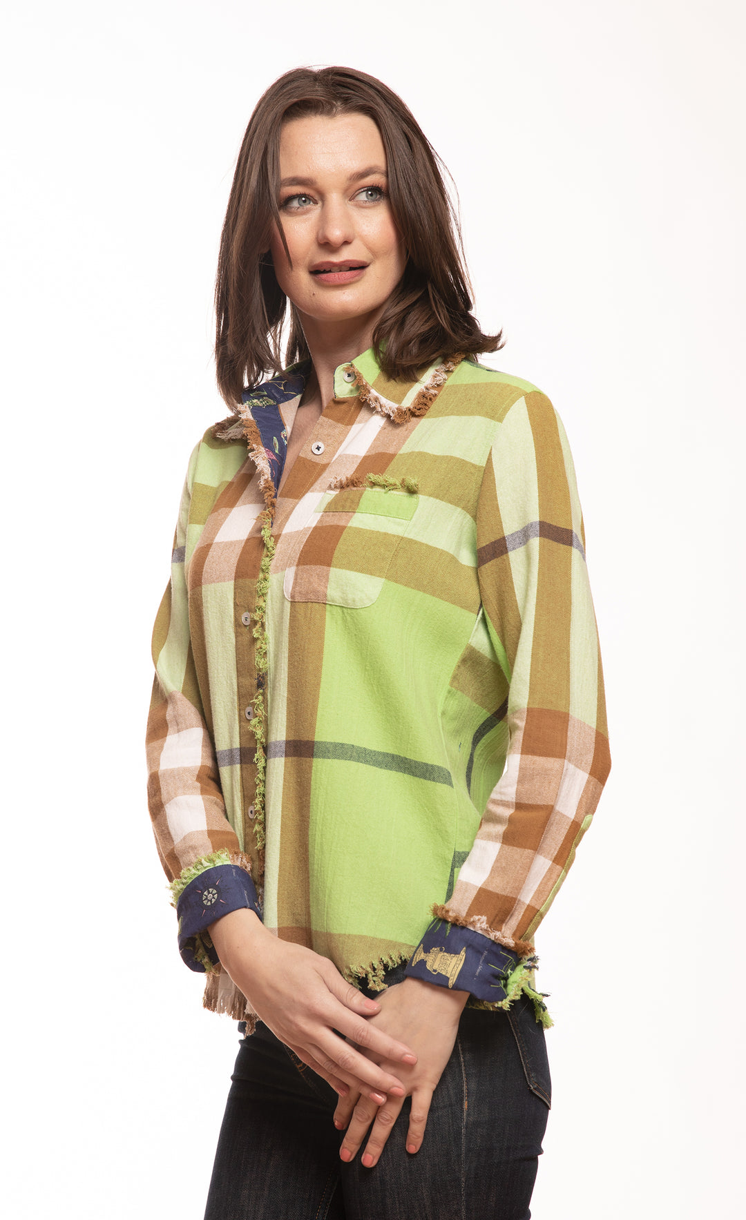 Cape Cod Green Khaki Yarndyed Plaid