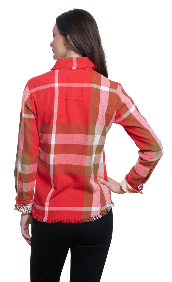 Cape Cod Chocolate Red Yarndyed Plaid