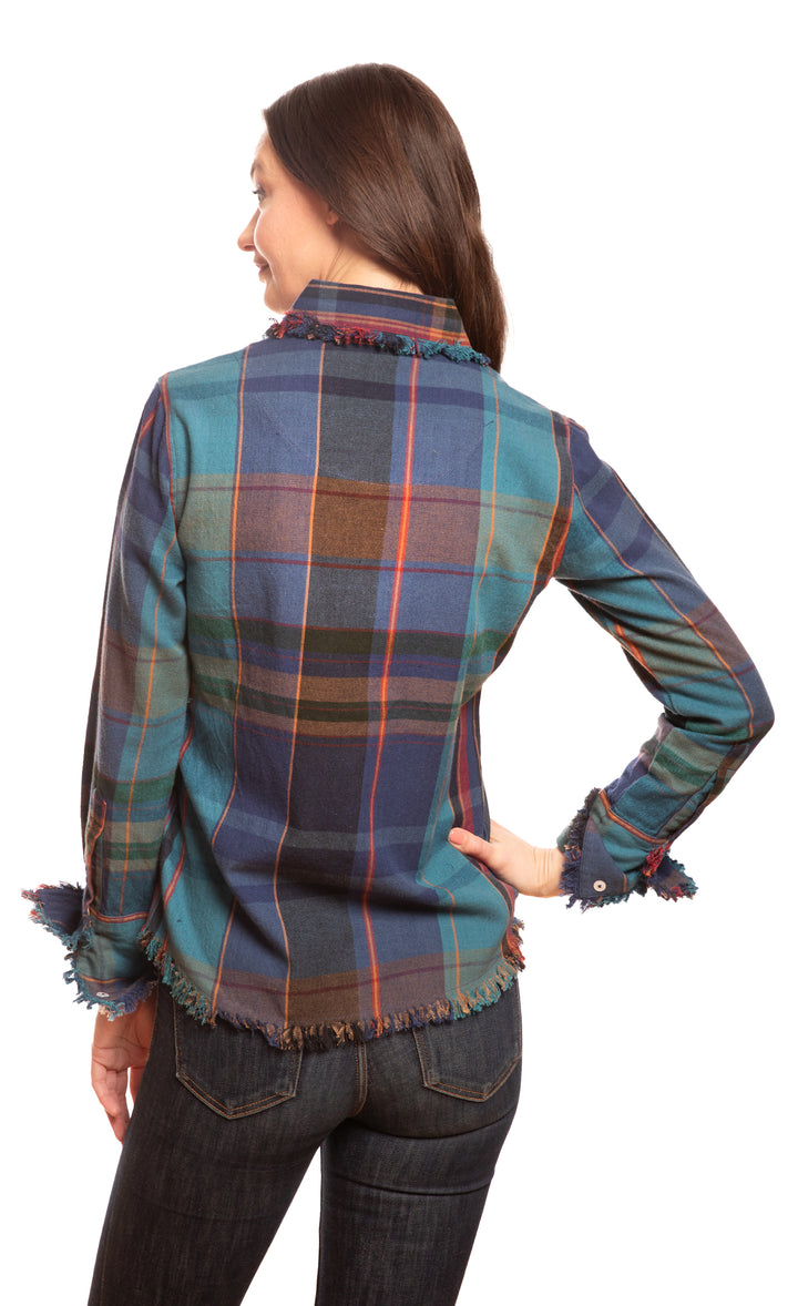 Cape Cod Blue and Violet Yarndyed Plaid