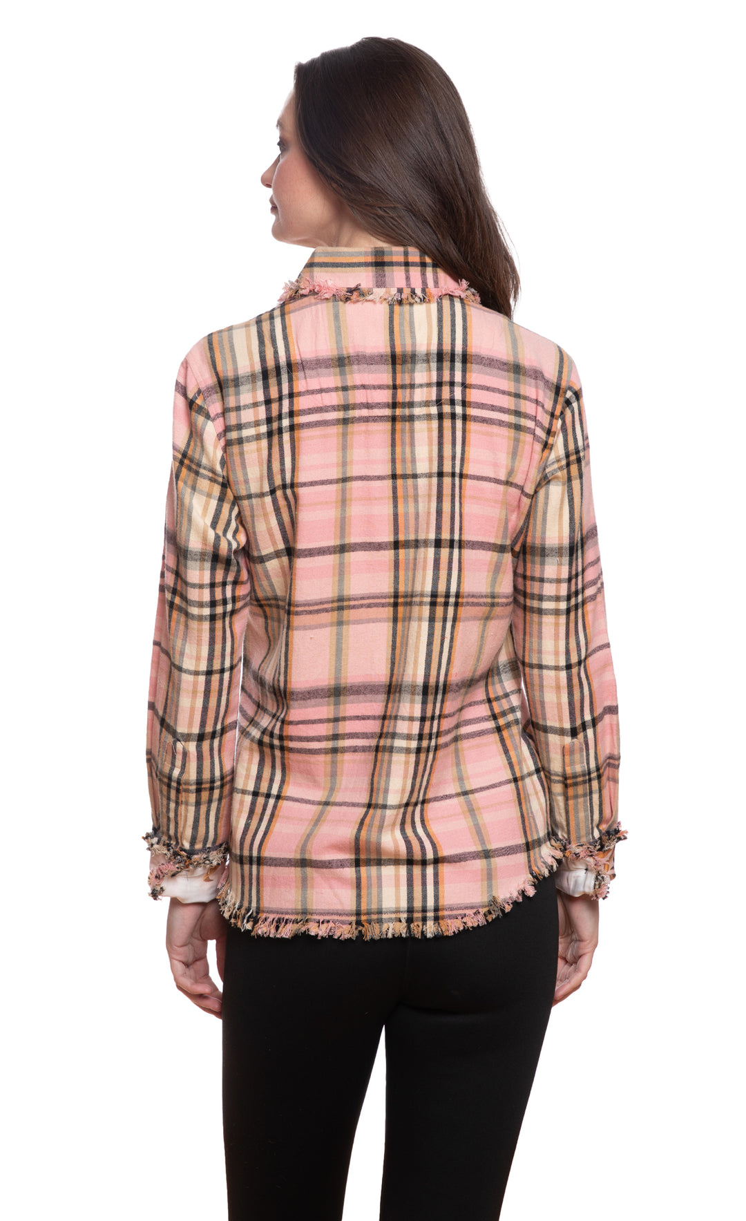 Cape Cod Neutral with Pink Accents Yarndyed Plaid