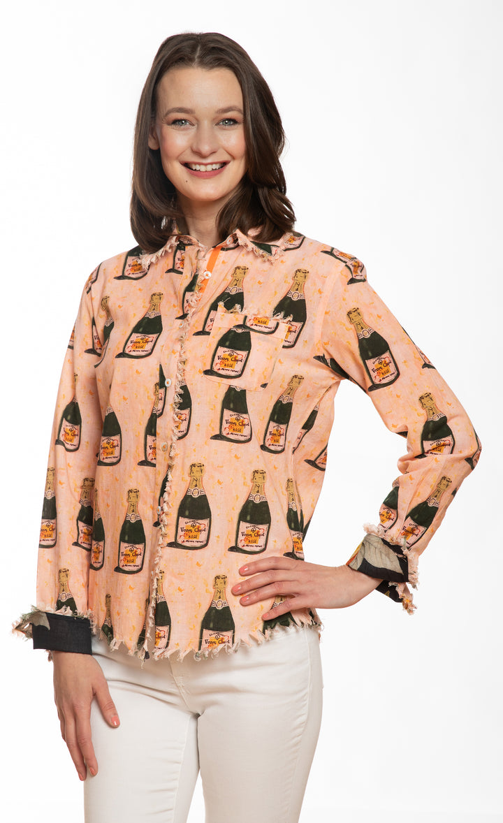 Cape Cod Top Champagne Print