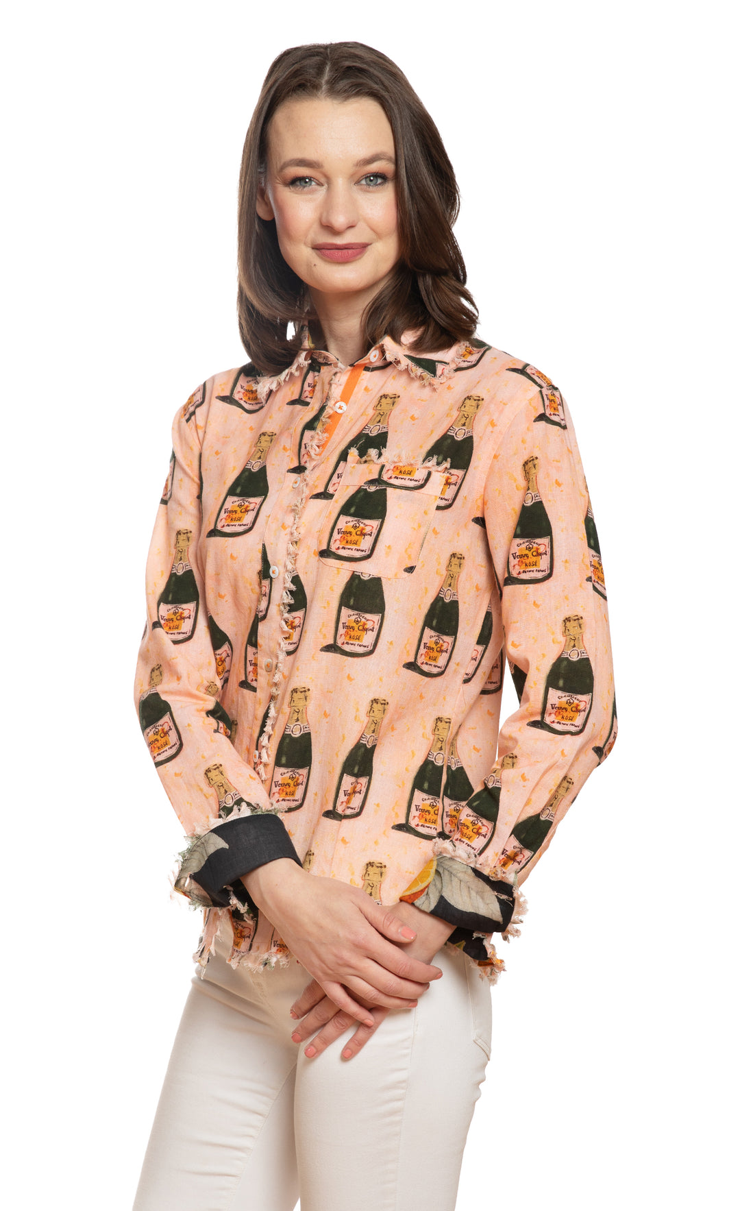 Cape Cod Top Champagne Print
