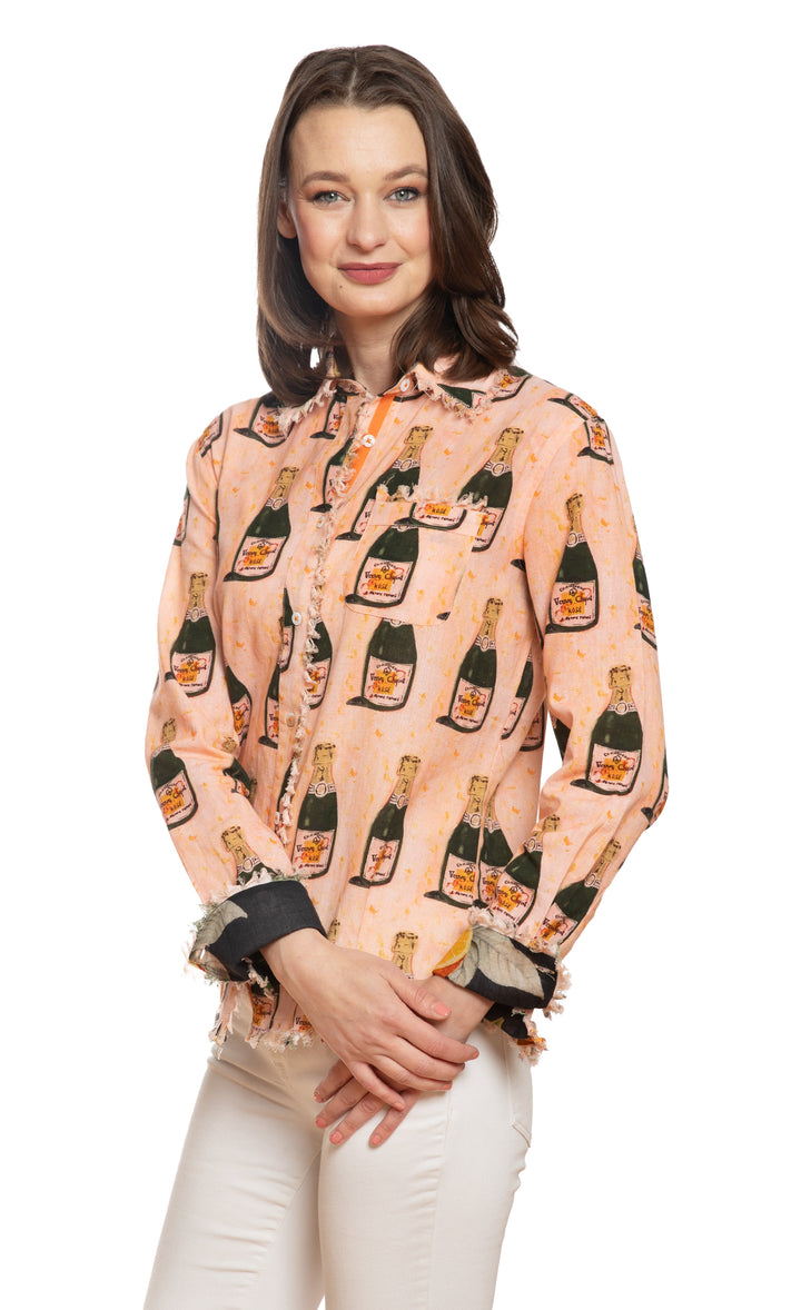 Cape Cod Top Champagne Print