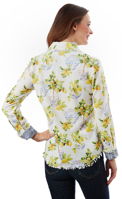 Cape Cod Tunic Lemons And Chinoiserie XS / 4949-S861-XS