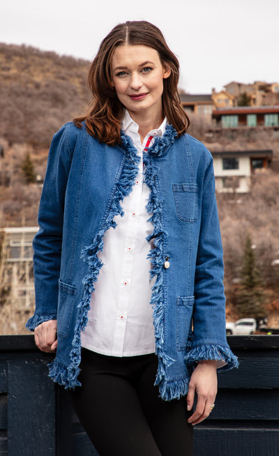 Fringed Denim Jacket