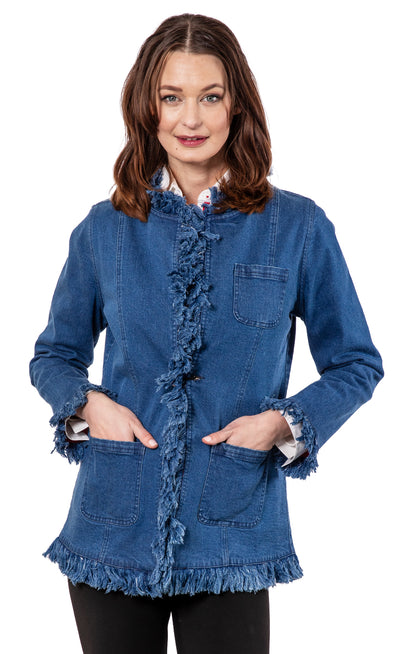 Fringed Denim Jacket
