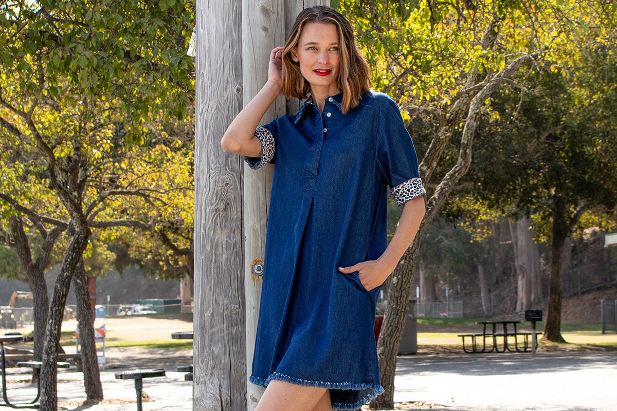 Hyannis Dress Denim – Dizzy-Lizzie