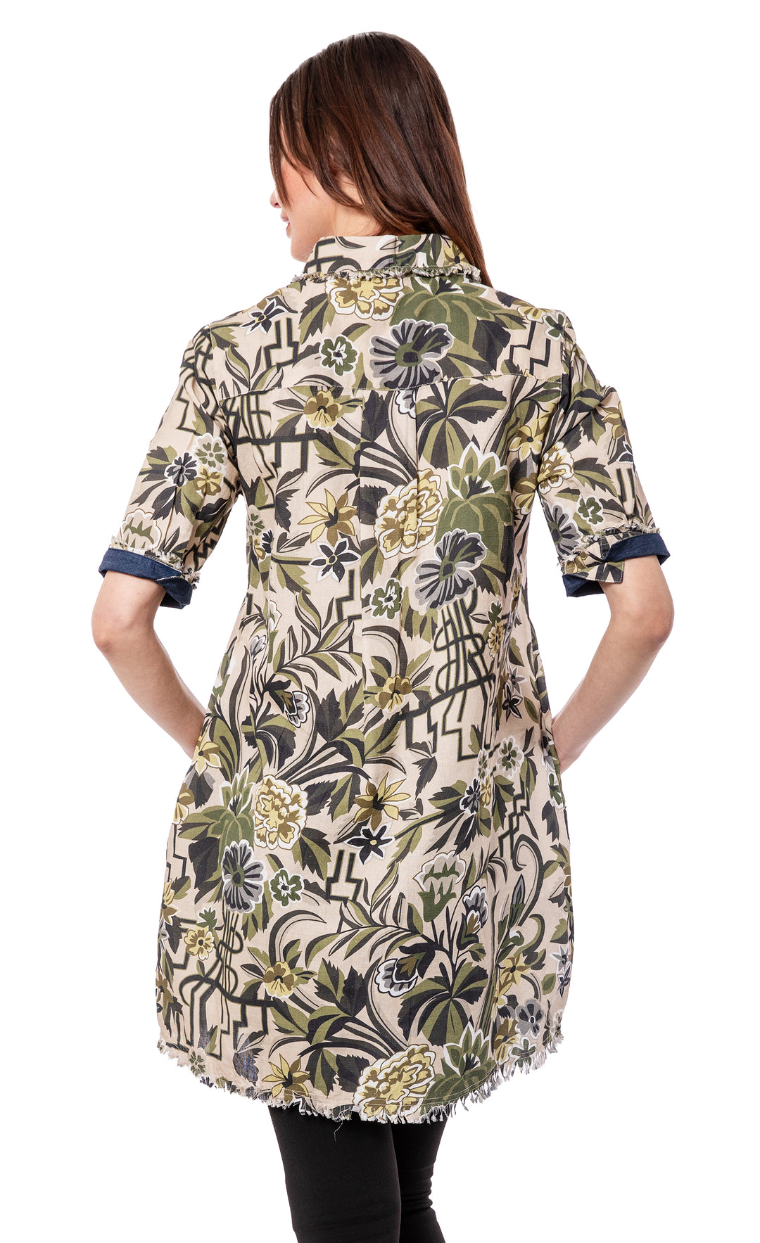Chatham Dress Neutral Tapestry Print