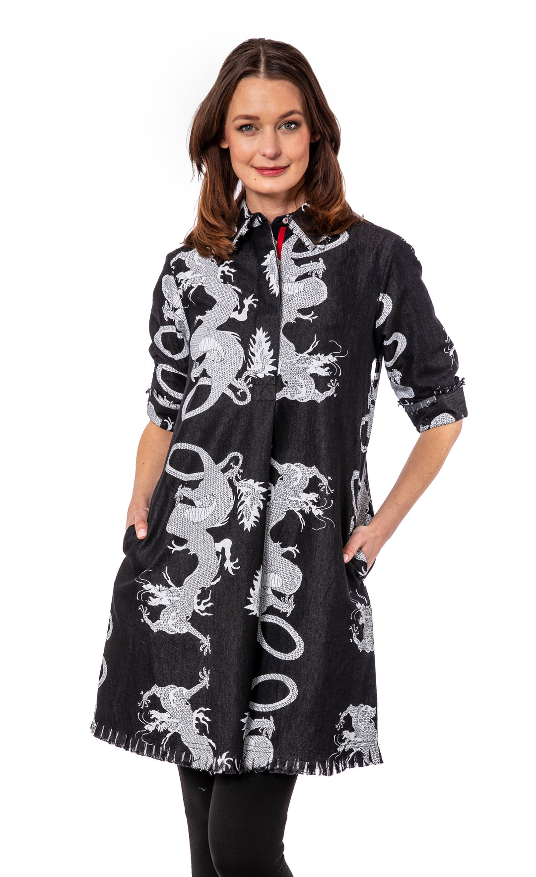 【タグ付き】rosso LEE balloon denim dress ブラック Cuffed Sleeve Denim Dress – Ashley Stewart