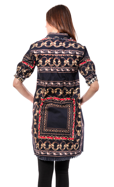 Chatham Dress Black Links with Ellies
