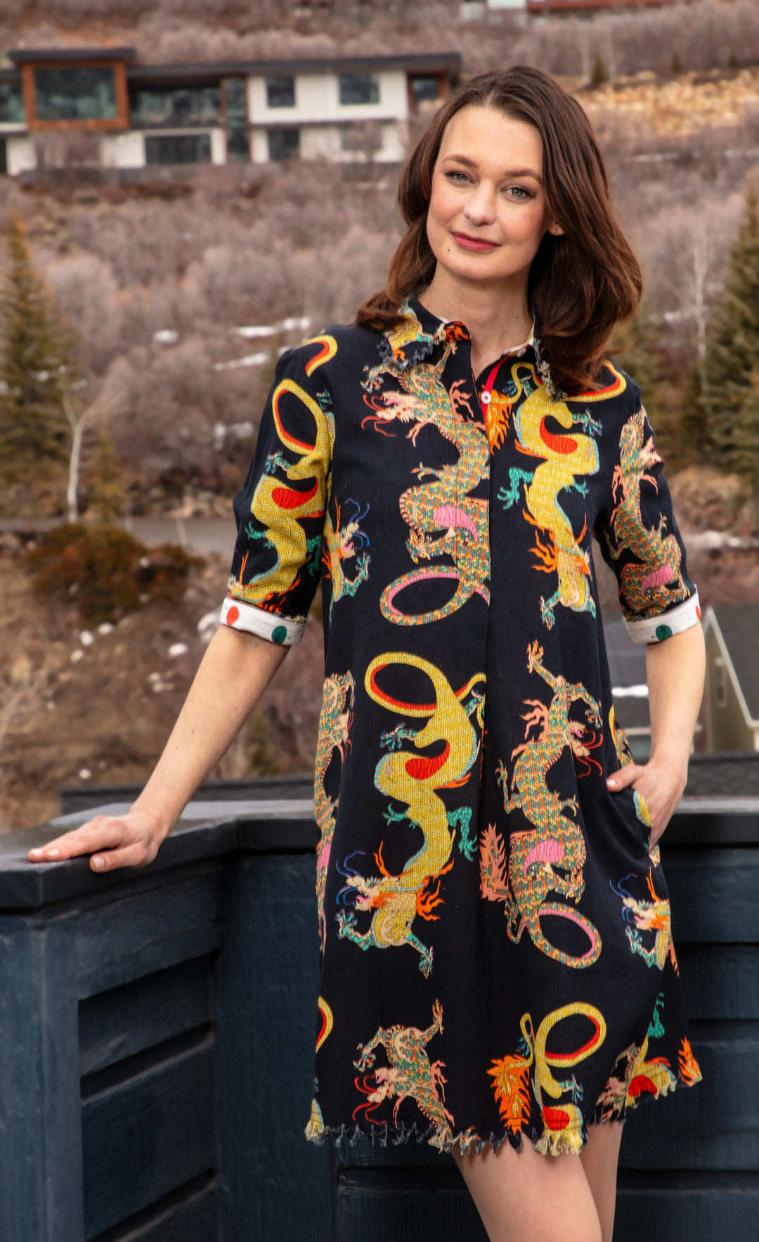 Chatham Dress Black Dragon – Dizzy-Lizzie
