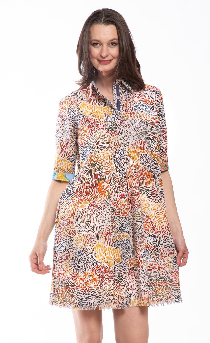 Chatham Dress All Over Abstract Ptrint
