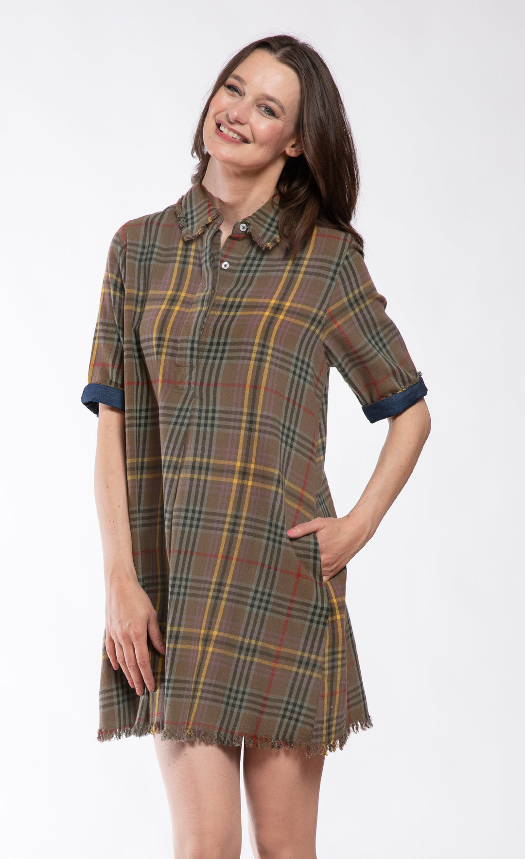 Chatham Dress Yarn Dyed Tartan Plaid