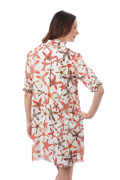 Chatham Dress Starfish Print XS / 615A-R898