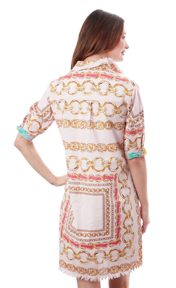duffy Zimmermann - Tiggy Spliced Paisley Bow Midi Dress