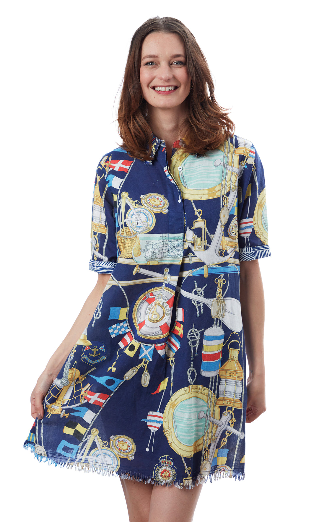 Chatham Dress Navy Ground Nautical XS / 615A-S852-XS