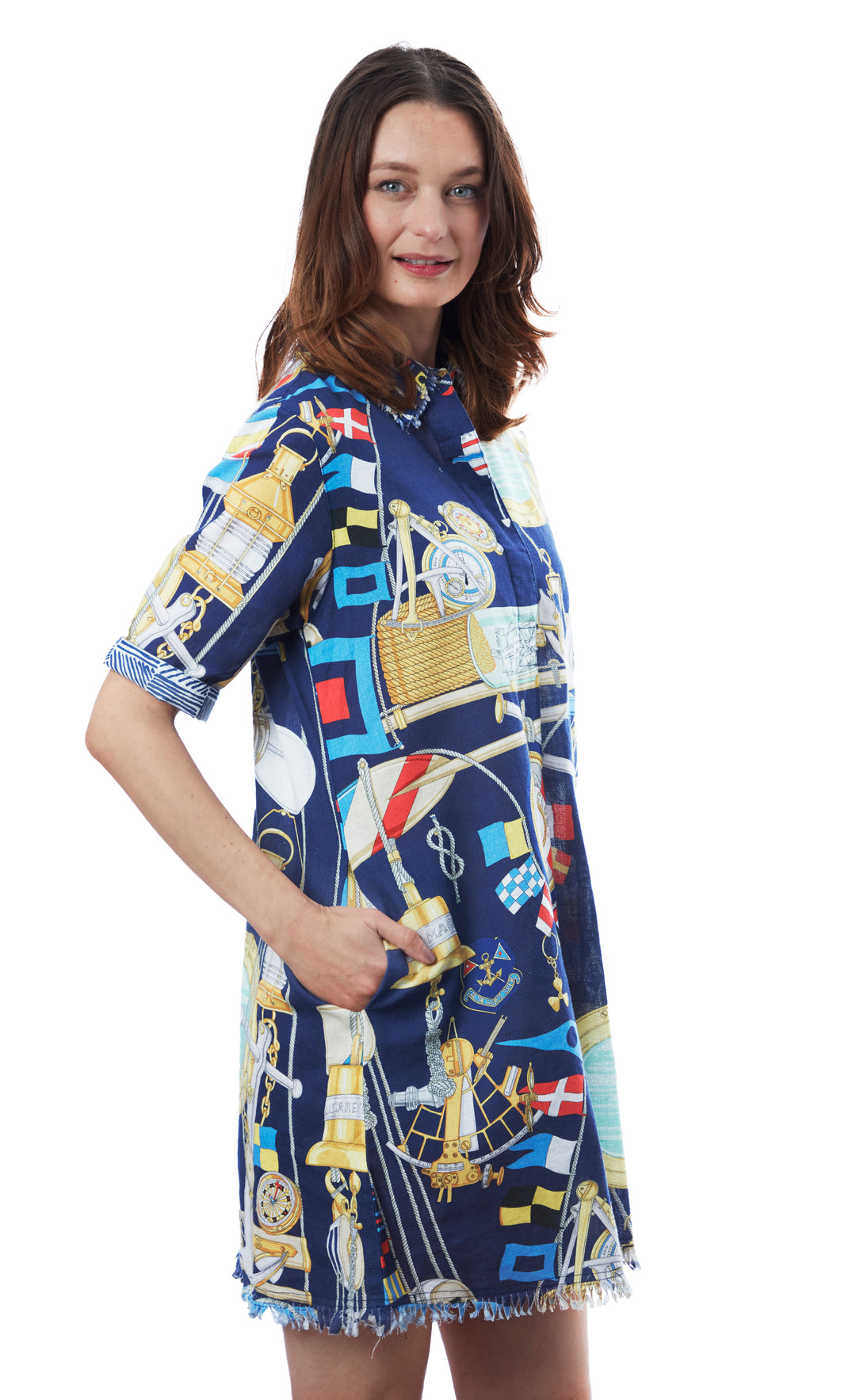 Chatham Dress Navy Ground Nautical XS / 615A-S852-XS