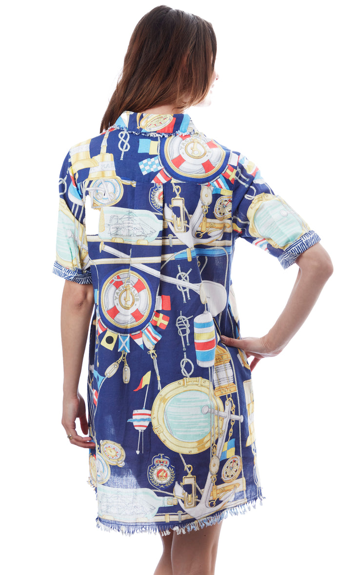 Chatham Dress Navy Ground Nautical XS / 615A-S852-XS