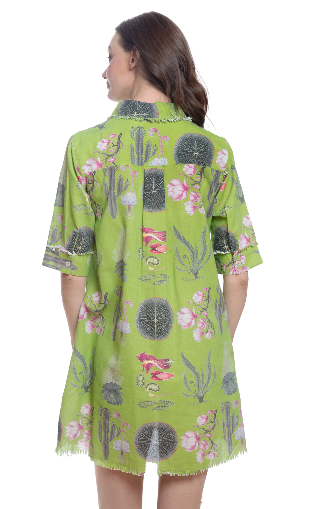 Chatham Dress Green Botanical