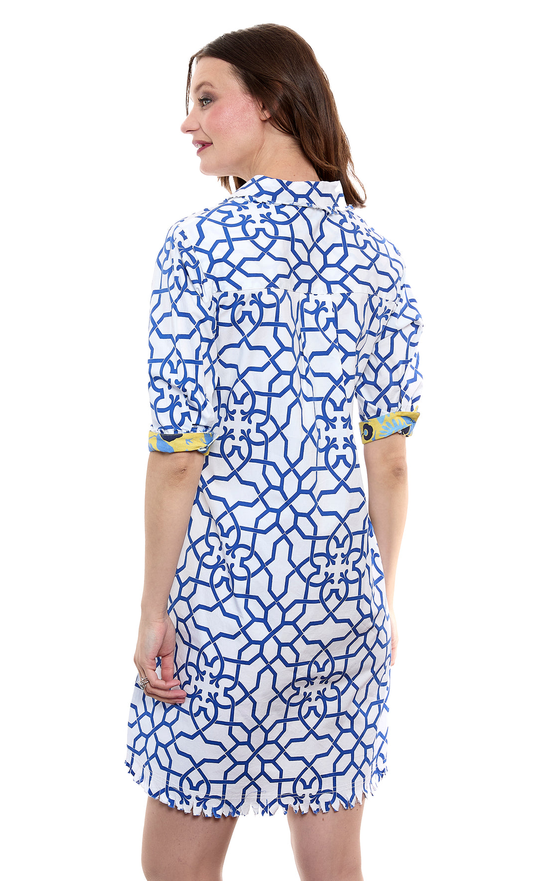 Chatham Navy White Geo Print